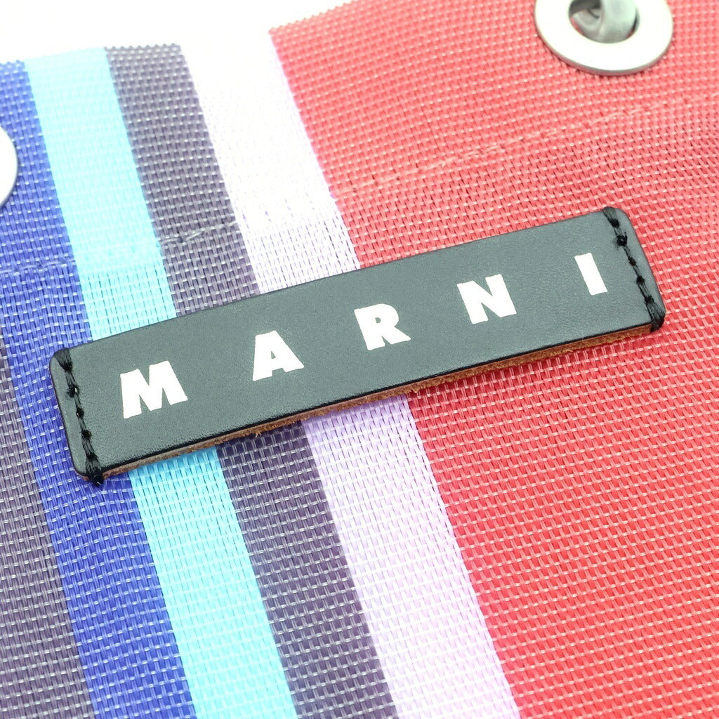 MARNI(マルニ) FLOWER CAFE フラワーカフェ 2WAY ナイロンメッシュ サコッシュ ミニショルダー ハンドバッグ マルチカラー SHMH0106A0