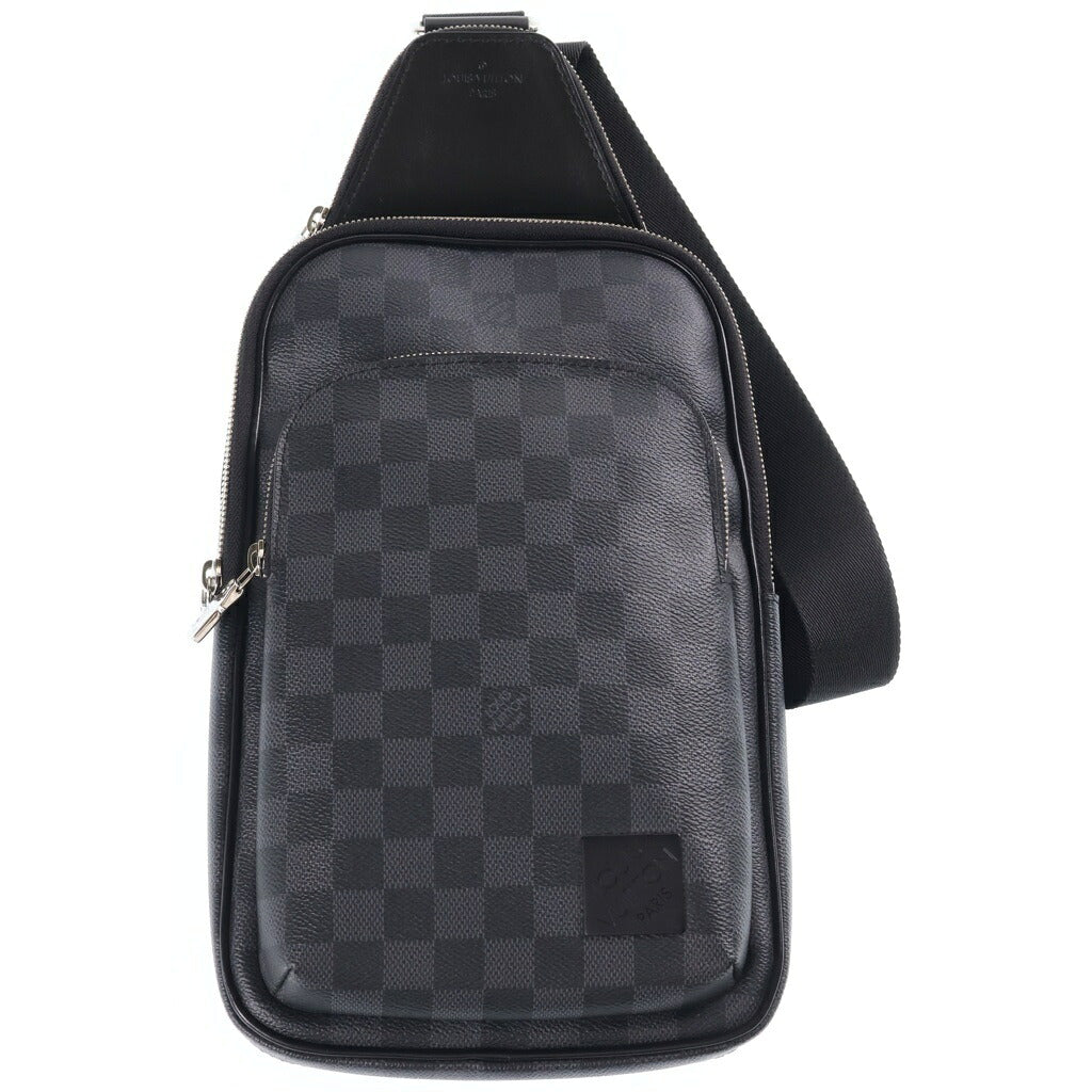 LOUIS VUITTON(ルイヴィトン) ダミエ グラフィット アヴェニュー PVCスリングバッグ ブラック N45302 RFID