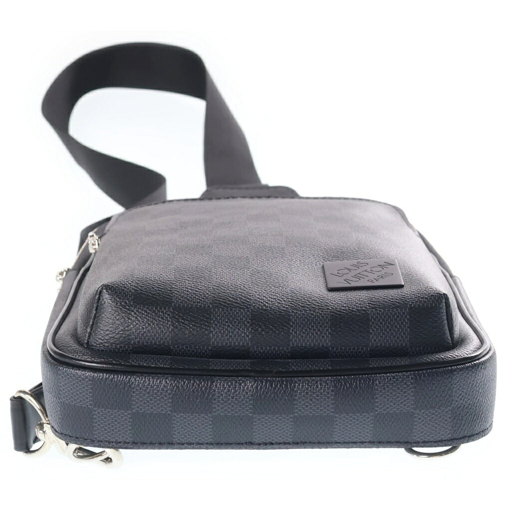 LOUIS VUITTON(ルイヴィトン) ダミエ グラフィット アヴェニュー PVCスリングバッグ ブラック N45302 RFID