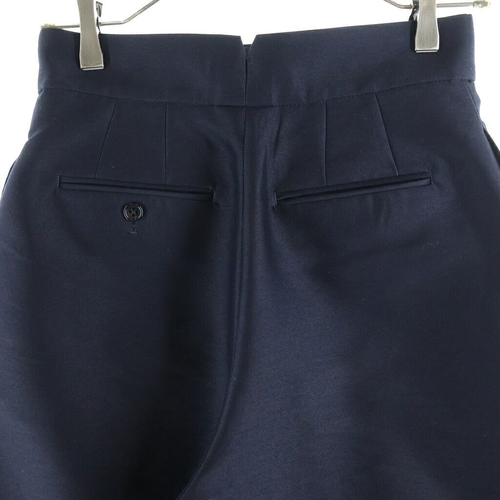 NO BRAND(ノーブランド) SHE TOKYO(シートーキョー) 2タック ジップフライ ワイドパンツ ブラック レディース S-SK-250
