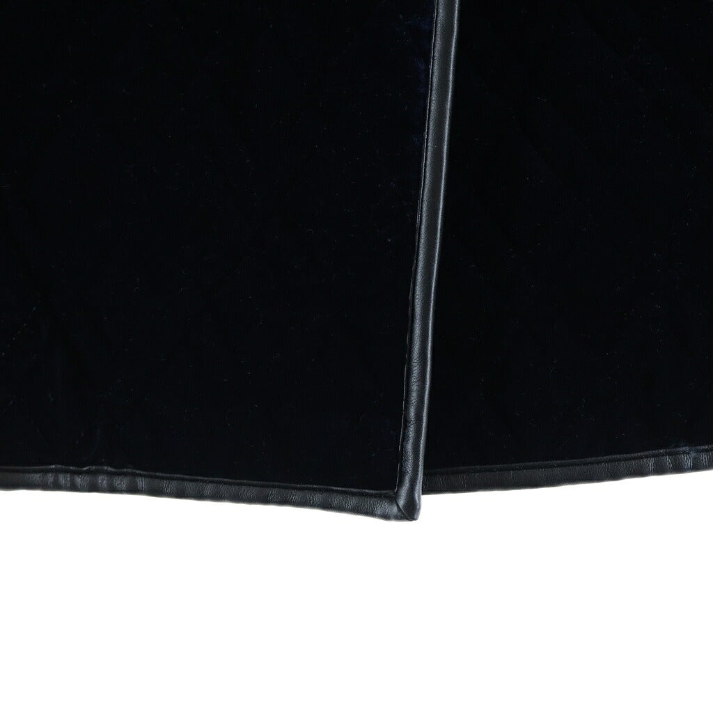 NO BRAND(ノーブランド) SHE TOKYO(シートーキョー) Gaia velvet quilt ガイア ベルベット キルティングジャケット ネイビー レディース S-JK-14b