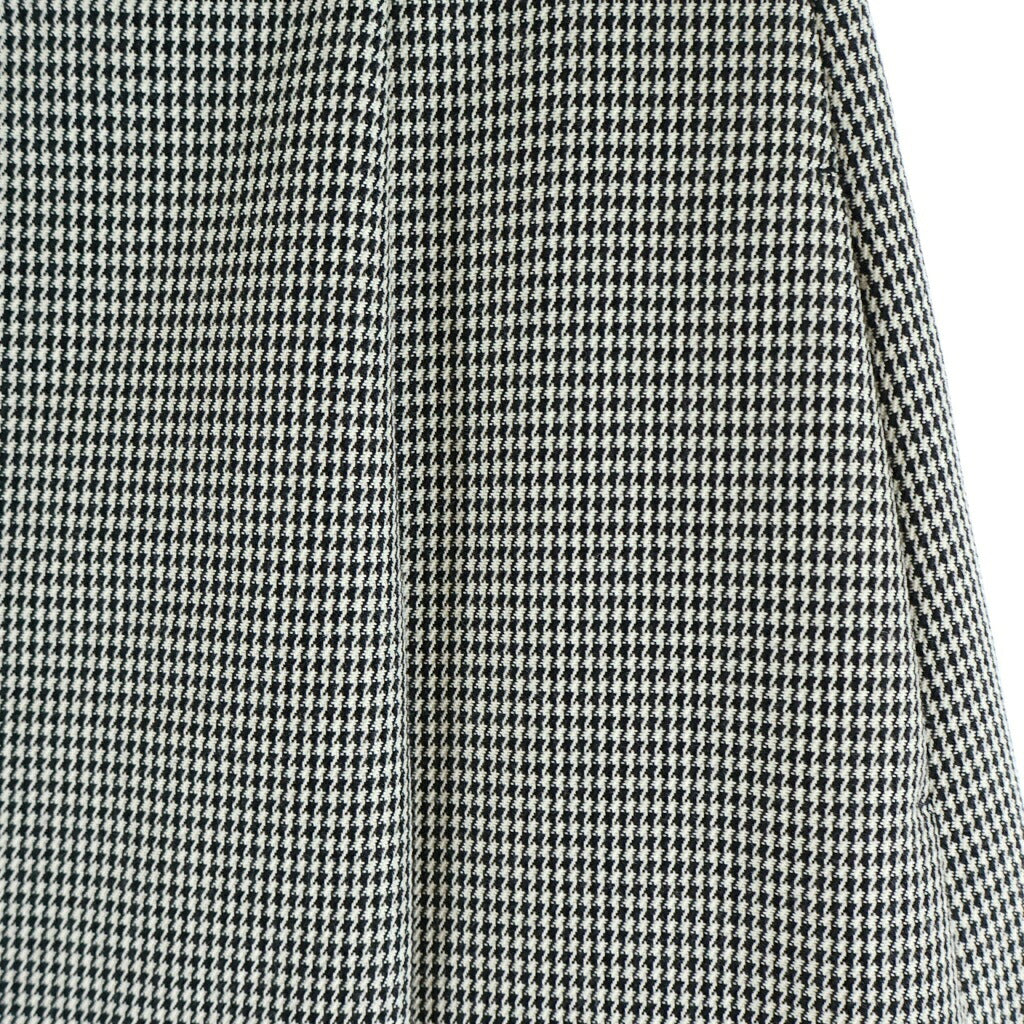 NO BRAND(ノーブランド) SHE TOKYO(シートーキョー) Angie houndstooth 千鳥格子柄 ロングスカート ホワイト/ブラック レディース S-SK-283
