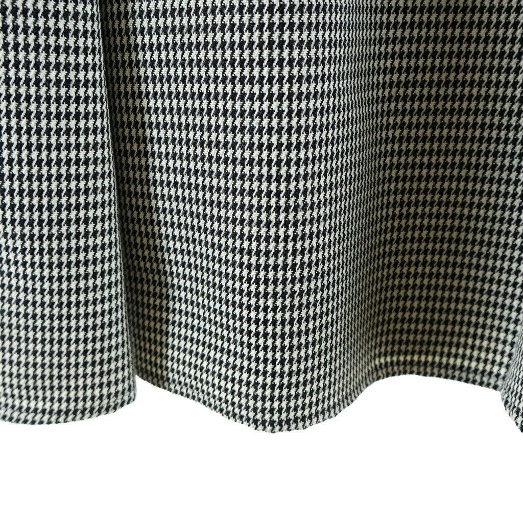 NO BRAND(ノーブランド) SHE TOKYO(シートーキョー) Angie houndstooth 千鳥格子柄 ロングスカート ホワイト/ブラック レディース S-SK-283