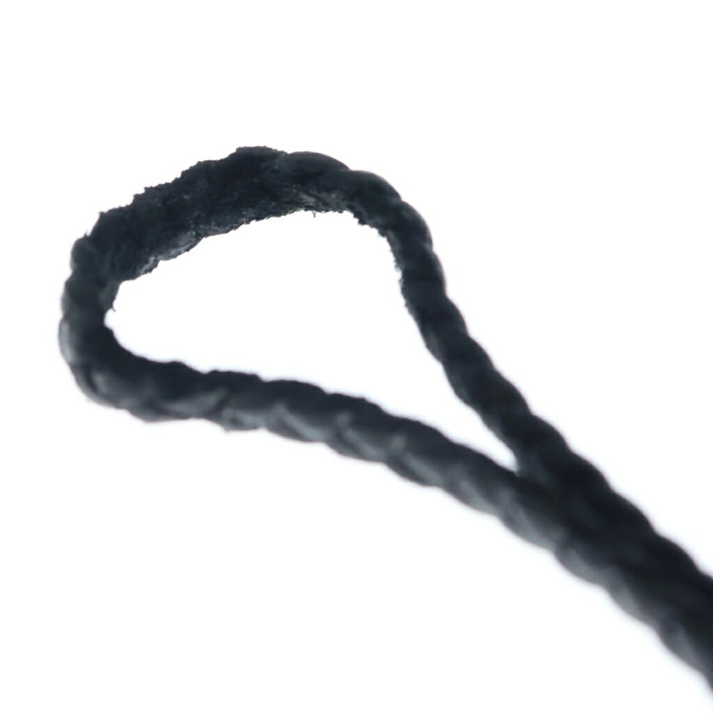 CHROME HEARTS(クロムハーツ) LEATHER BRAID SCROLL ネックレス レザーブレイドネックレス ブラック/シルバー BCA377