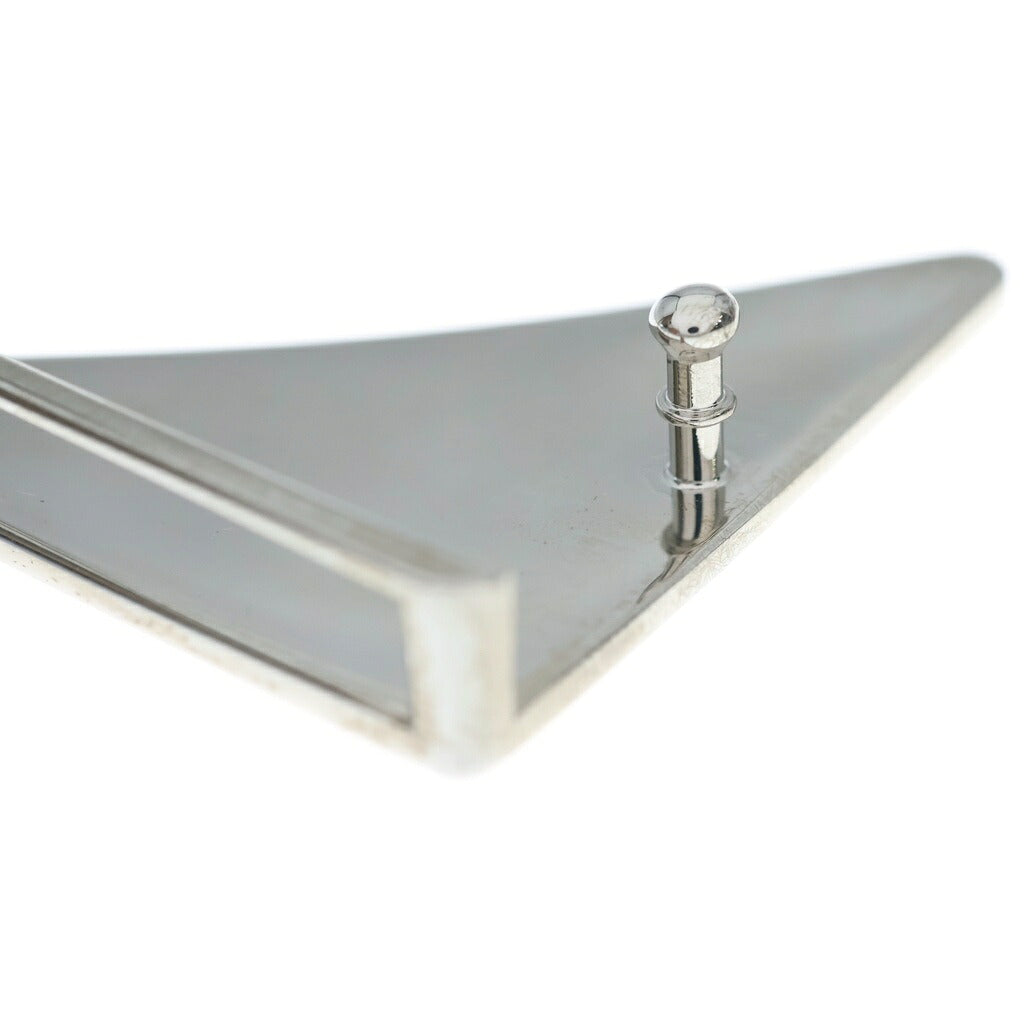 PRADA(プラダ) TRIANGLE LOGO METAL BELT BUCKLE トライアングルロゴ メタルベルトバックル ブラウン 2CF022