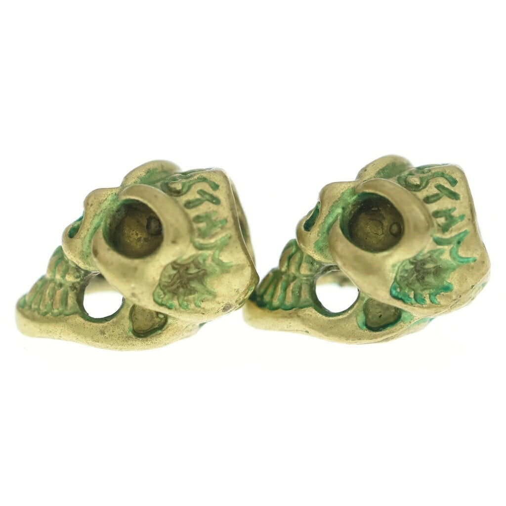 Bill Wall Leather/BWL(ビルウォールレザー) TINY SKULL BEAD メッキ加工 タイニースカルビーズ 2点セット ゴールド