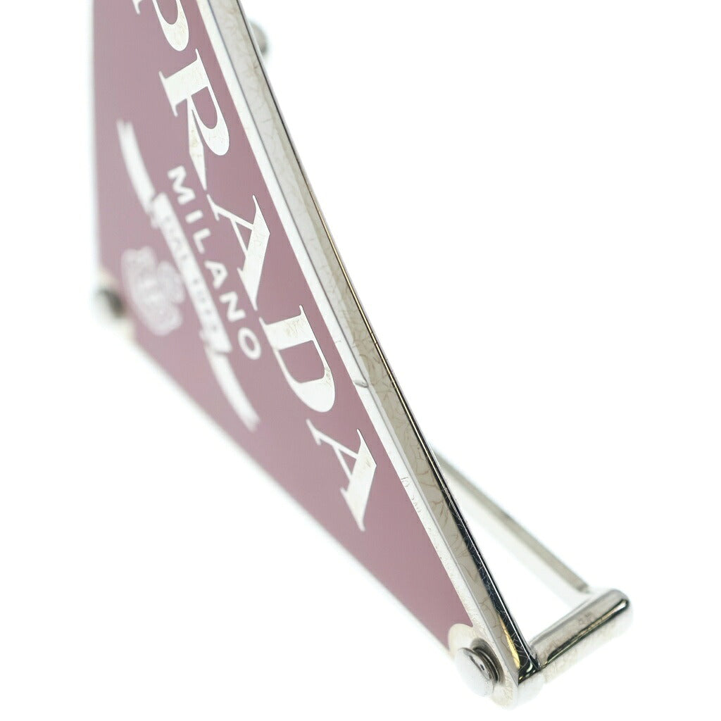 PRADA(プラダ) TRIANGLE LOGO METAL BELT BUCKLE トライアングルロゴ メタルベルトバックル ブラウン 2CF022