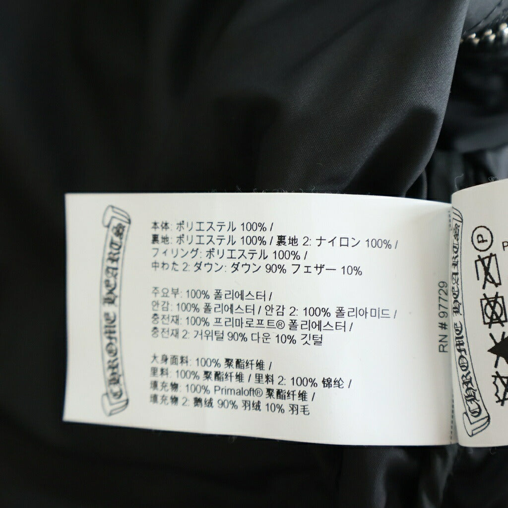 CHROME HEARTS(クロムハーツ) STIFF V2 FBRC スティッフ CHプラス総柄クロスボールボタンダウンジャケット ブラック/シルバー