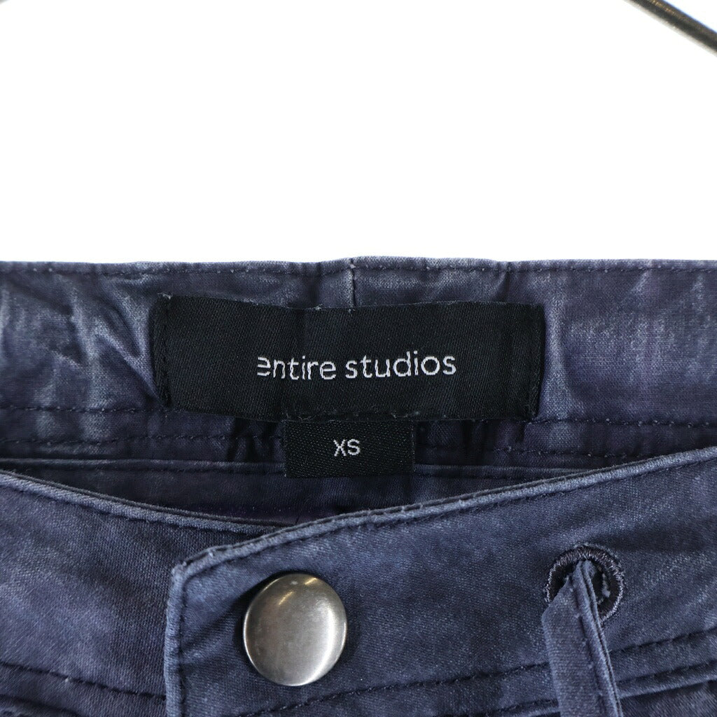 entire studios(エンタイア スタジオ) 22AW GOCAR CARGO ゴーカーカーゴ ジップフライ ドローストリングカーゴパンツ ネイビー ES2104