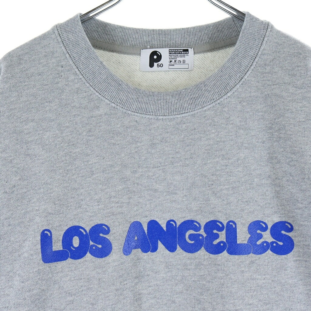POPEYE(ポパイ) P-City SWEAT LOS ANGELS 50th Anniversary ポパイ 50周年記念 ロサンゼルス シティスウェット グレー