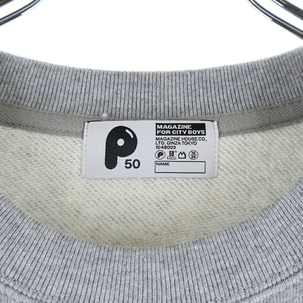 POPEYE(ポパイ) P-City SWEAT LOS ANGELS 50th Anniversary ポパイ 50周年記念 ロサンゼルス シティスウェット グレー