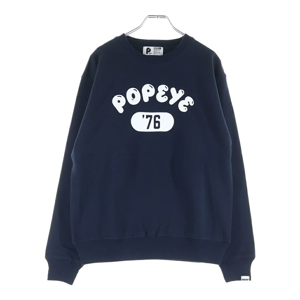 POPEYE(ポパイ) P-City SWEAT NEW YORK 50th Anniversary ポパイ 50周年記念 ニューヨーク シティスウェット ネイビー