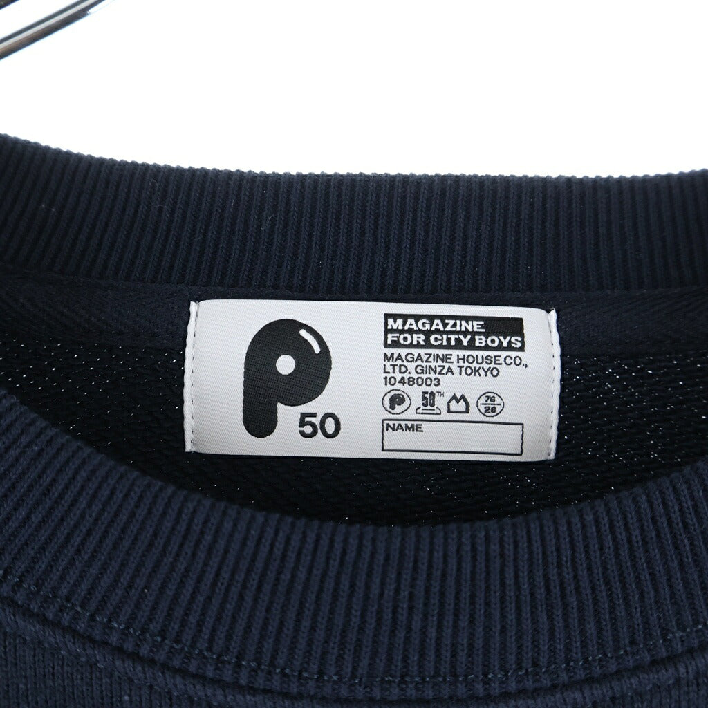 POPEYE(ポパイ) P-City SWEAT NEW YORK 50th Anniversary ポパイ 50周年記念 ニューヨーク シティスウェット ネイビー