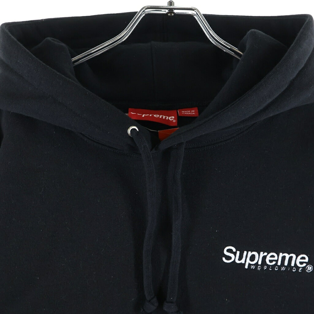 SUPREME(シュプリーム) 23SS Worldwide Hooded Sweatshirt ワールドワイド プルオーバースウェットパーカー フーディー ブラック