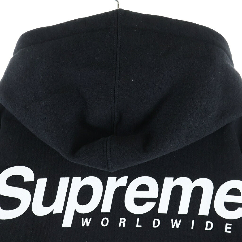 SUPREME(シュプリーム) 23SS Worldwide Hooded Sweatshirt ワールドワイド プルオーバースウェットパーカー フーディー ブラック