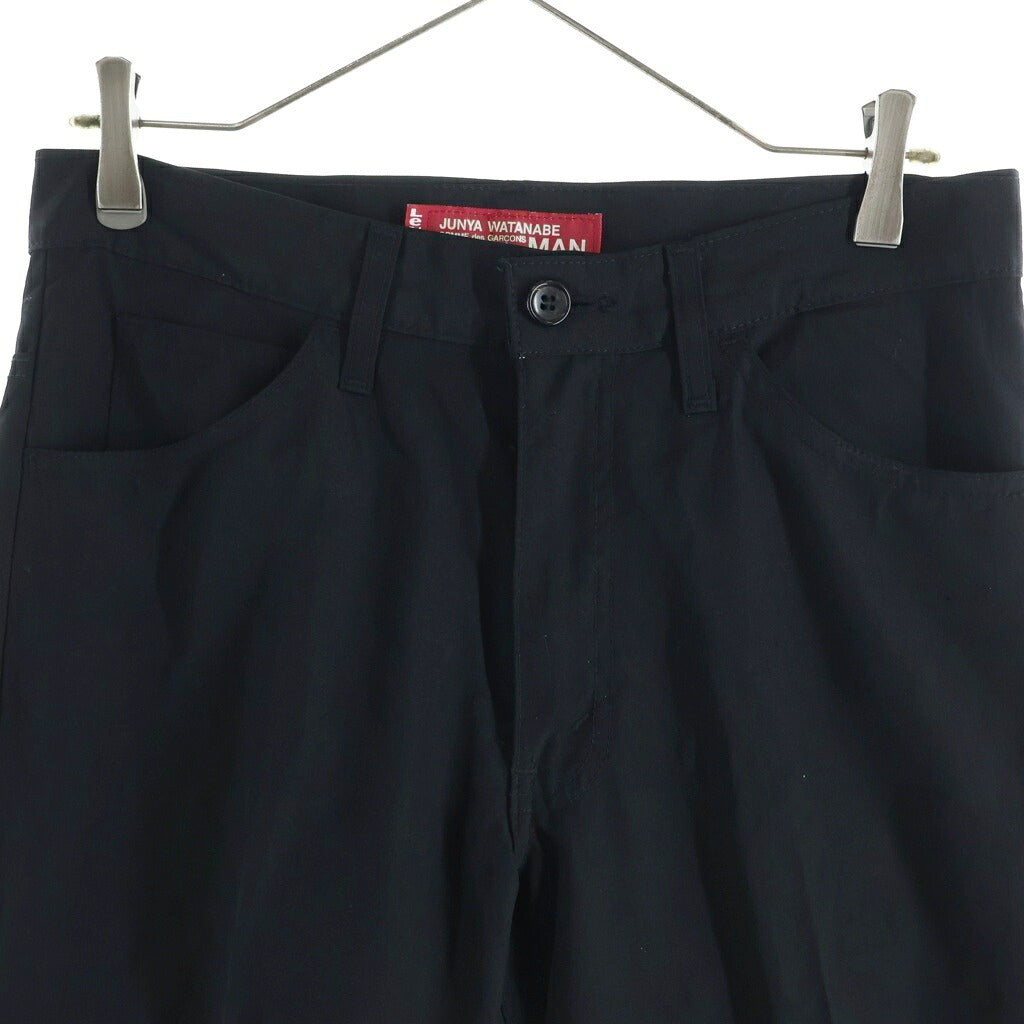 JUNYA WATANABE COMME des GARCONS(ジュンヤワタナベ コムデギャルソン) 01AW ×Levi's AD2001 ジップフライ ウール フレア スラックス パンツ ブラック WE-P031