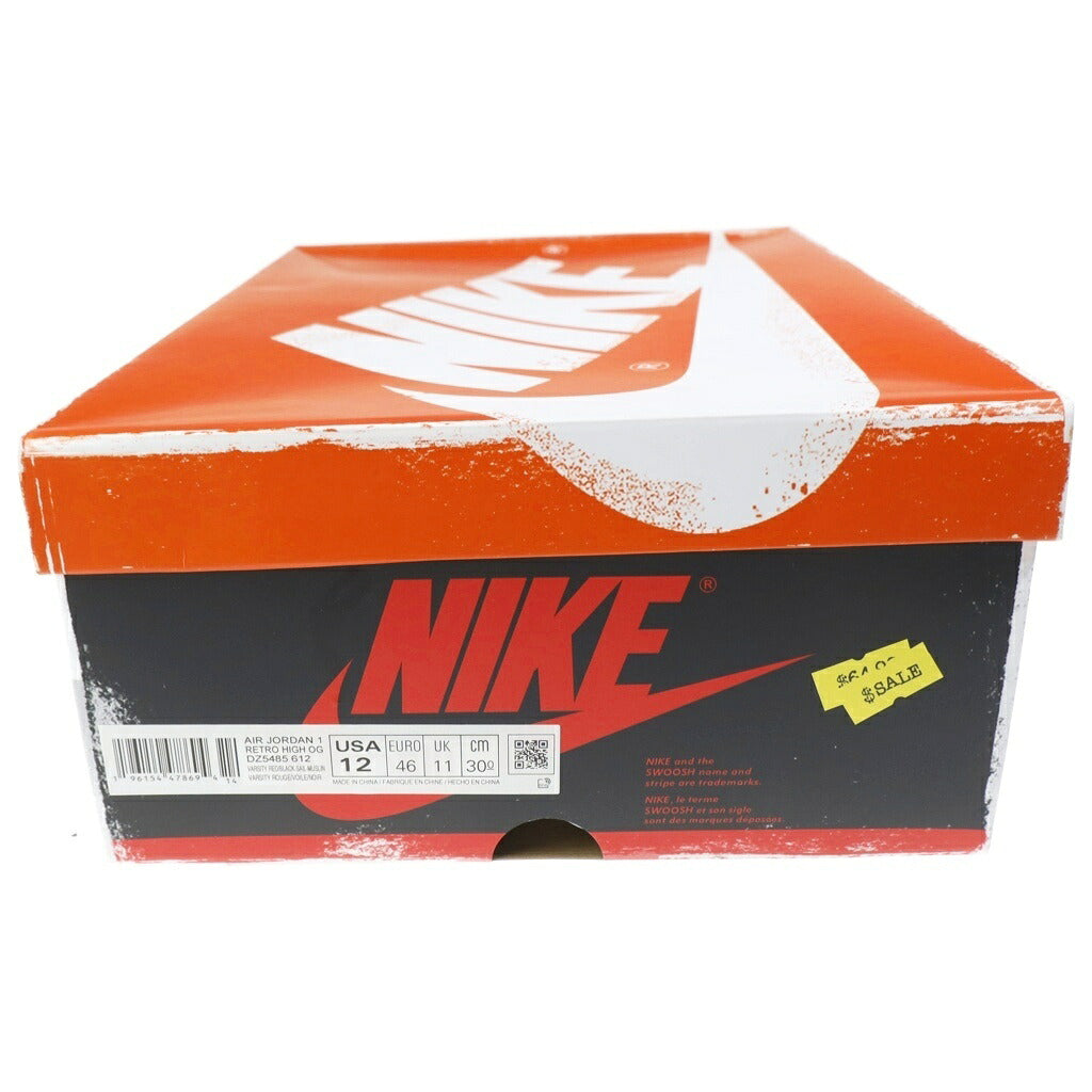 NIKE(ナイキ) AIR JORDAN HIGH OG LOST&FOUND CHICAGO エアジョーダン 1 ロストアンドファウンド シカゴ ハイカットスニーカー レッド/ホワイト/ブラック US12/30cm DZ5485-612