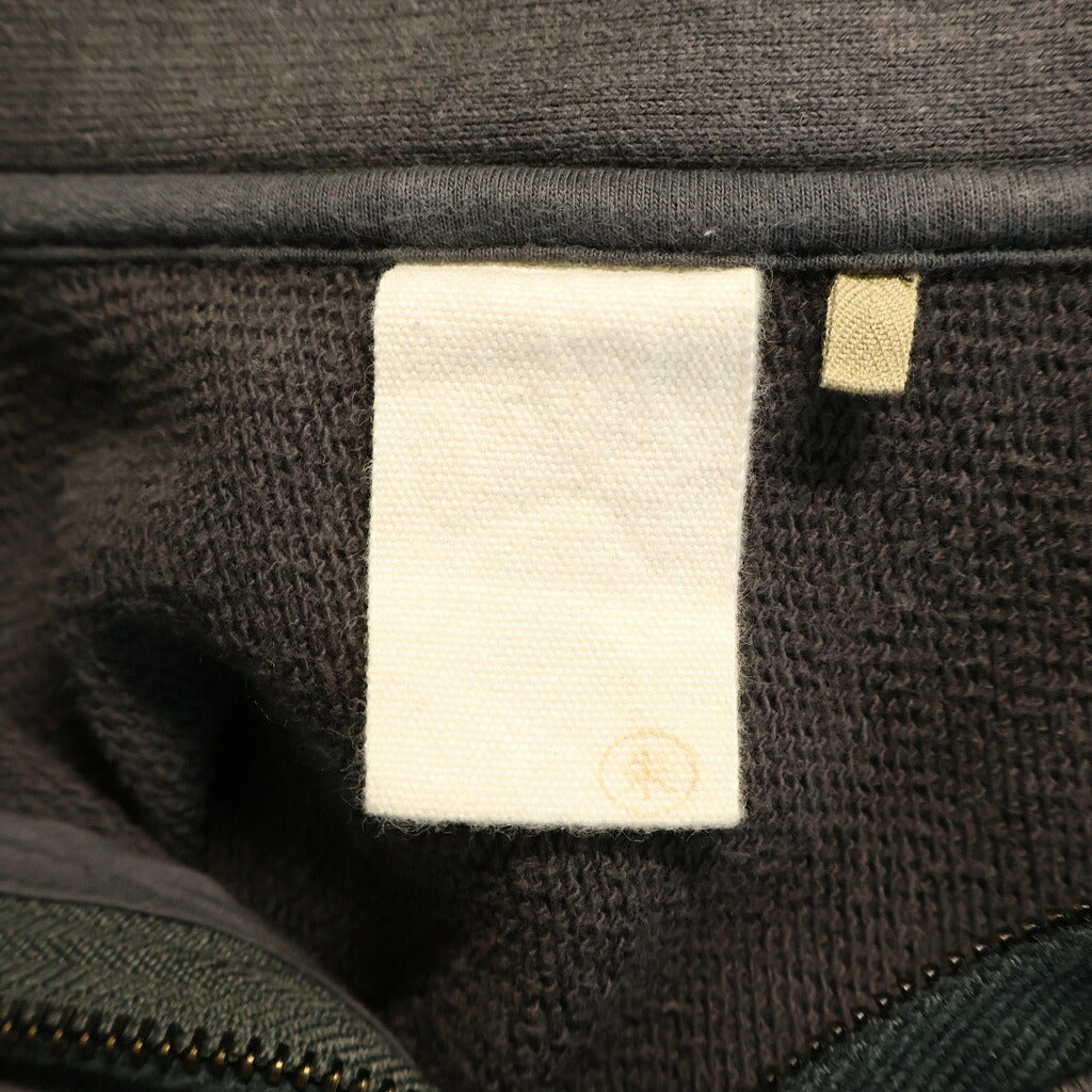 JIAN YE(ジェン イェ) 23AW SOLID ZIPTOP ソリッド ハーフジップ スウェットトレーナー グレー 23AW-ZIPTOP