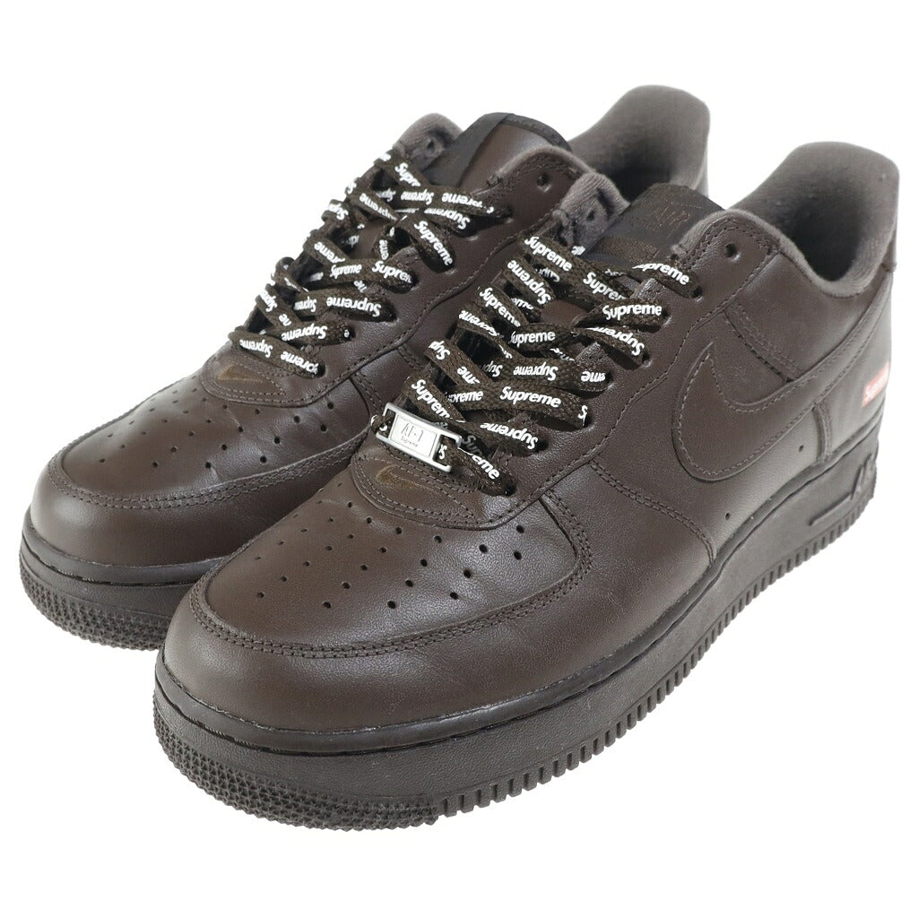 NIKE(ナイキ) ×SUPREME AIR FORCE 1 LOW シュプリーム エアフォース1 ローカットスニーカー ブラウン US9/27cm CU9225-200