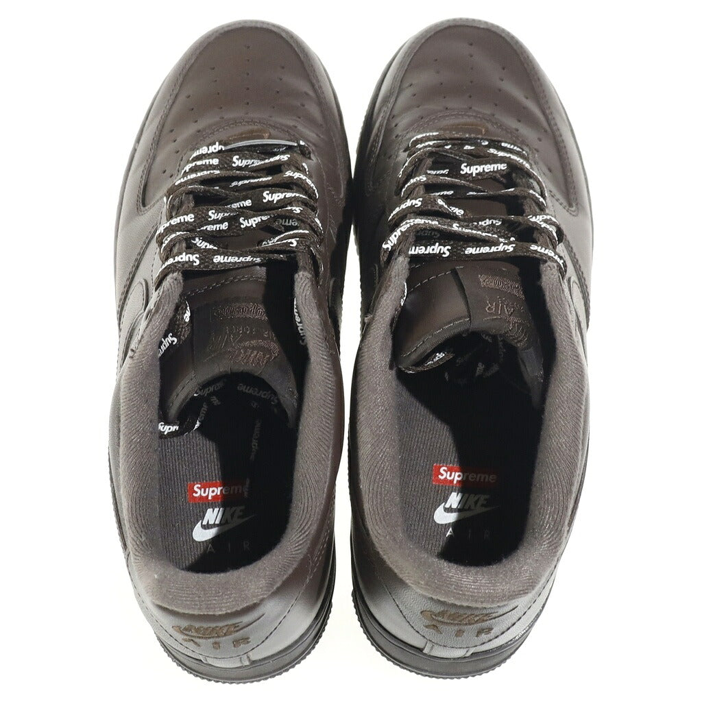 NIKE(ナイキ) ×SUPREME AIR FORCE 1 LOW シュプリーム エアフォース1 ローカットスニーカー ブラウン US9/27cm CU9225-200
