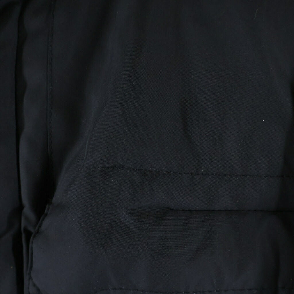 RLX RALPHLAUREN(アール エル エックス ラルフ ローレン) ファー付 ベルテッド ジップアップダウンコート ブラック