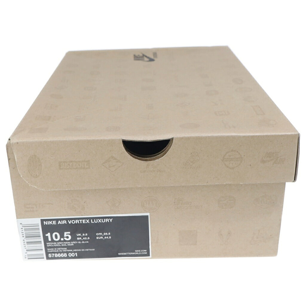 NIKE(ナイキ) 【観賞用 2012年製】×LOOPWHEELER AIR VORTEX LUXUARY ループウィラー エアボルテックス ラグジュアリー ローカットスニーカー グレー US10.5/28.5cm 578668-001