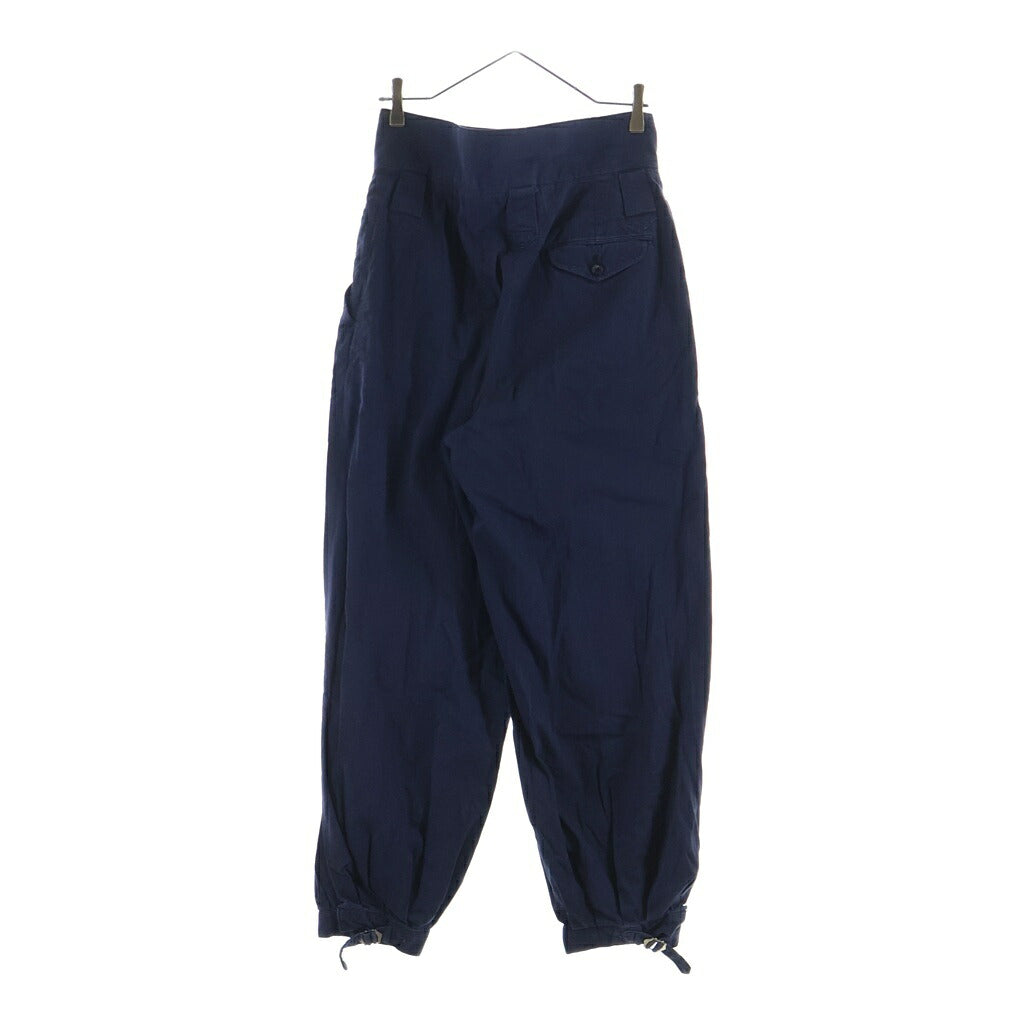 COMME des GARCONS HOMME PLUS(コムデギャルソンオムプリュス) 80-90S ARCHIVE アーカイブ サンプル品 リネン混 バルーンパンツ ネイビー