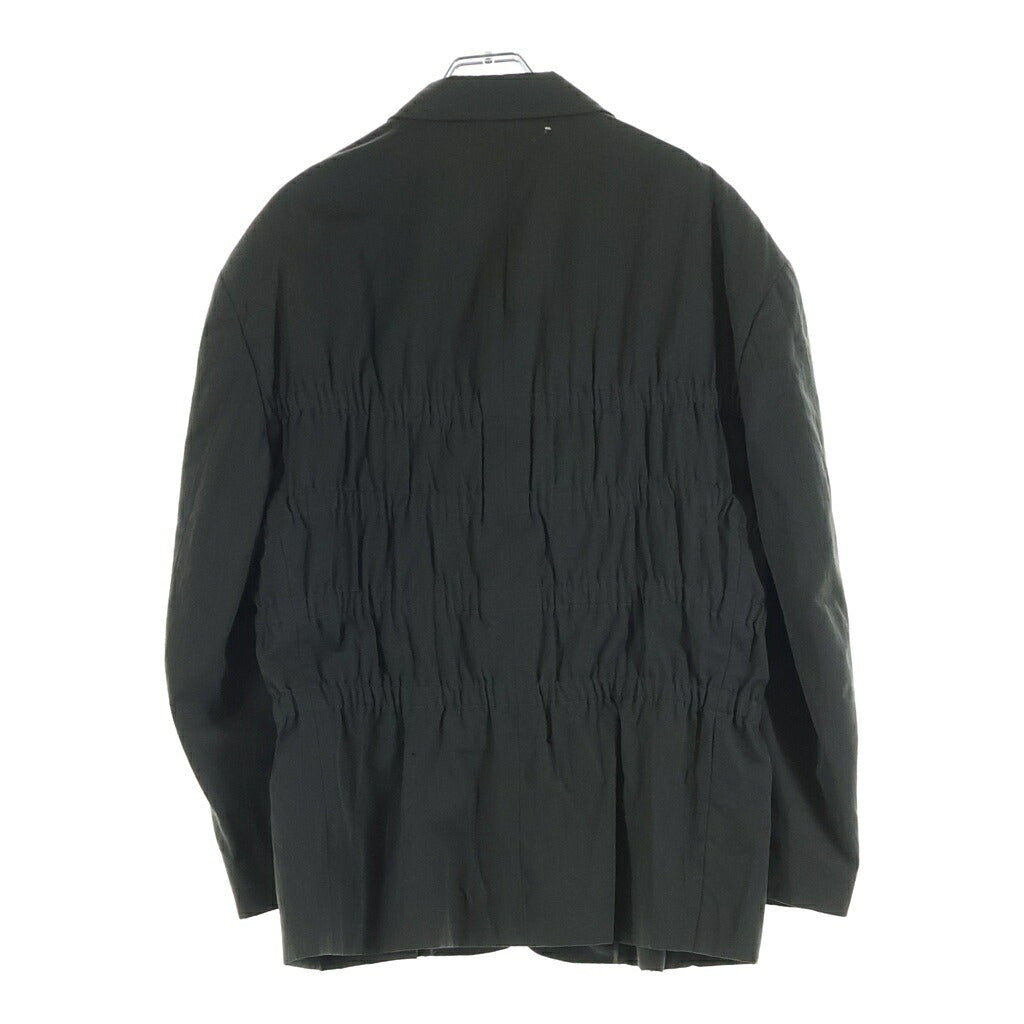 COMME des GARCONS HOMME PLUS(コムデギャルソンオムプリュス) 80-90S ARCHIVE アーカイブ サンプル品 ギャザリング シングルテーラードジャケット カーキ