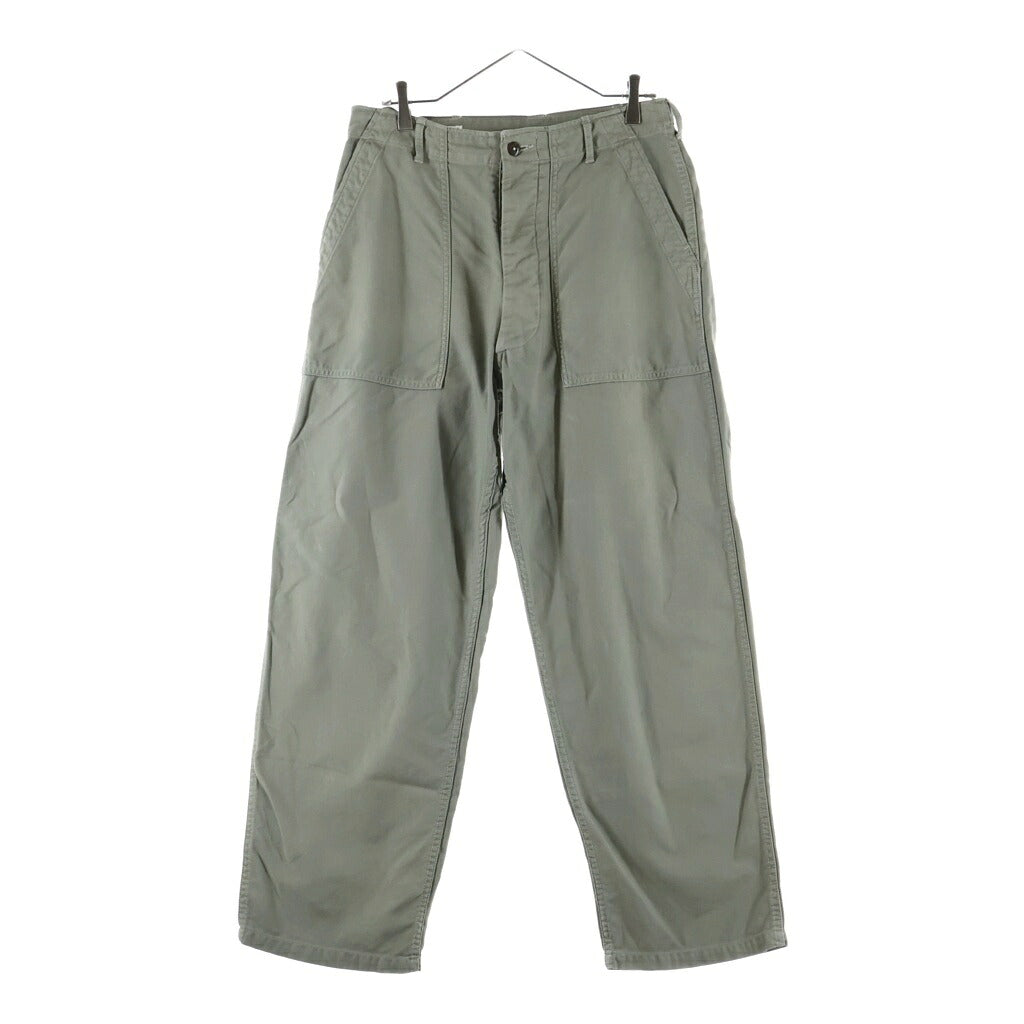 KAPTAIN SUNSHINE(キャプテンサンシャイン) BAKER PANT ワイドシルエット ボタンフライ ベイカーパンツ カーキ KSBSPT01