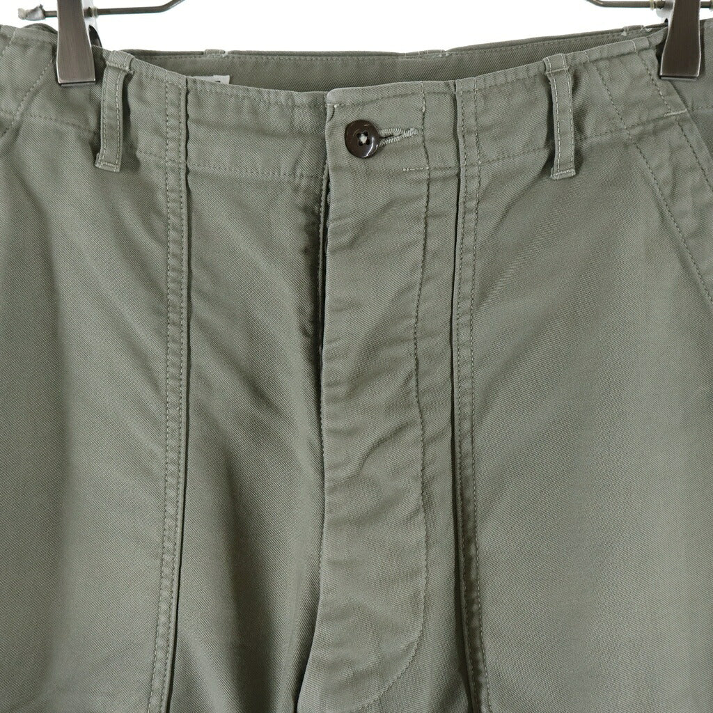 KAPTAIN SUNSHINE(キャプテンサンシャイン) BAKER PANT ワイドシルエット ボタンフライ ベイカーパンツ カーキ KSBSPT01