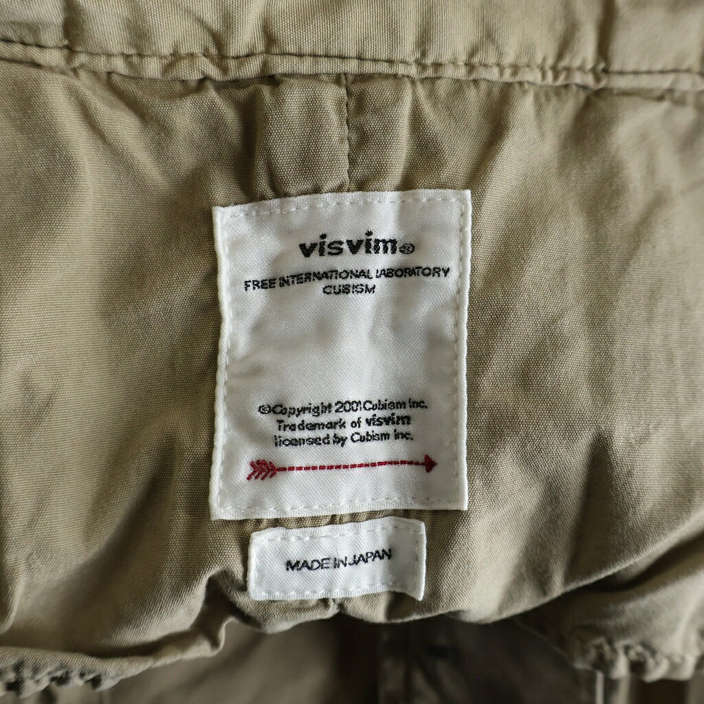 VISVIM(ヴィスヴィム) 22AW FIELD CHINO PANTS DMGD ボタンフライ フィールドチノパンツ ベージュ 0122205008005