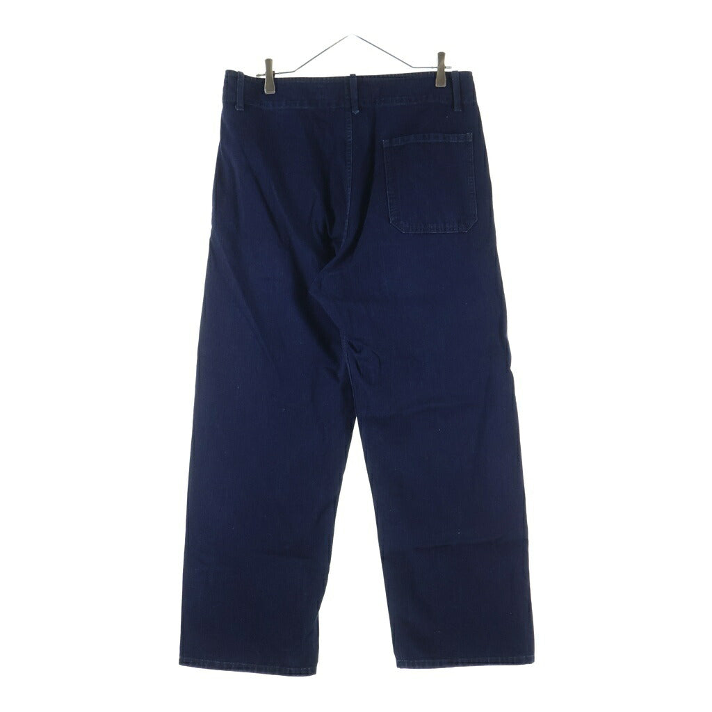 VISVIM(ヴィスヴィム) 26SS GESSO PANTS DMGD ジェッソ ボタンフライ ワイドストレート ワークパンツ インディゴ 0226905008004