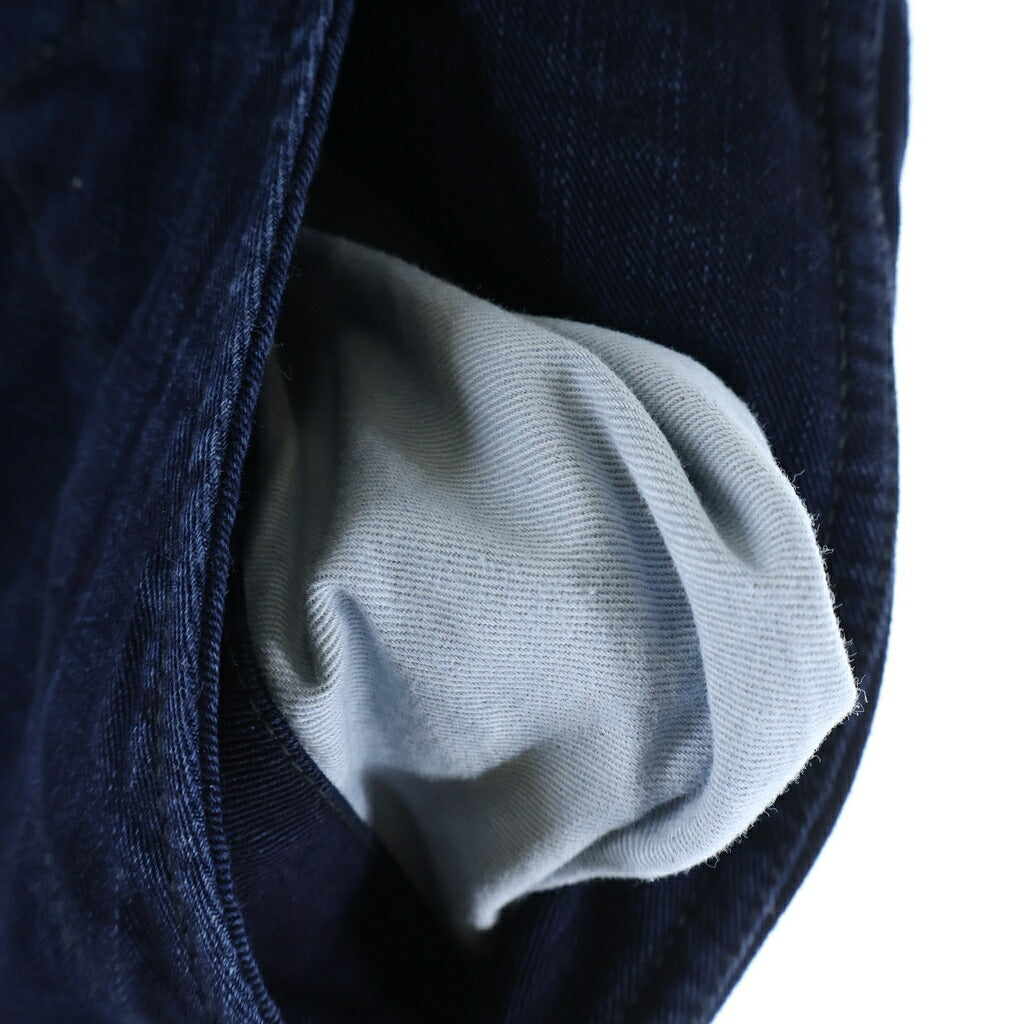 VISVIM(ヴィスヴィム) 26SS GESSO PANTS DMGD ジェッソ ボタンフライ ワイドストレート ワークパンツ インディゴ 0226905008004