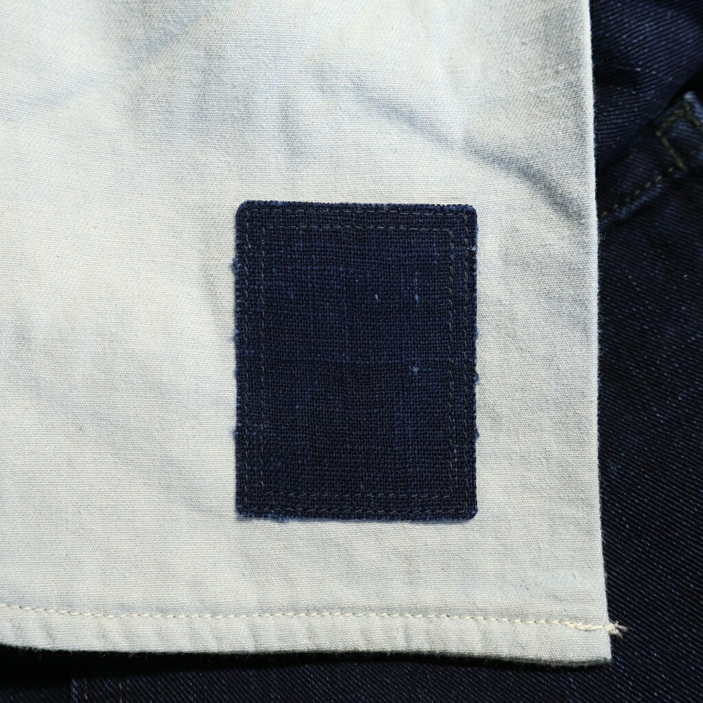 VISVIM(ヴィスヴィム) 26SS GESSO PANTS DMGD ジェッソ ボタンフライ ワイドストレート ワークパンツ インディゴ 0226905008004