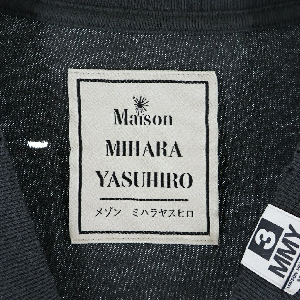 MAISON MIHARAYASUHIRO(メゾンミハラヤスヒロ) LEON DOODLE PRINTED T-SHIRT レオンドゥードゥル イラストプリントTシャツ 半袖クルーネックカットソー ダークグレー J17TS811-0