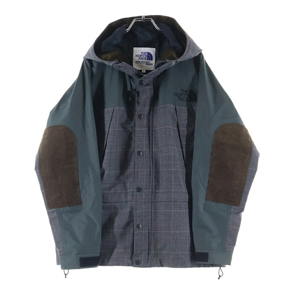 eYe COMME des GARCONS JUNYA WATANABE MAN(アイ コム デ ギャルソン ジュンヤ ワタナベ マン) 21AW AD2021 ×THE NORTH FACE ザノースフェイス グレンチェック ナイロンフーデッドジャケット マウンテンパーカ グレー WH-J904