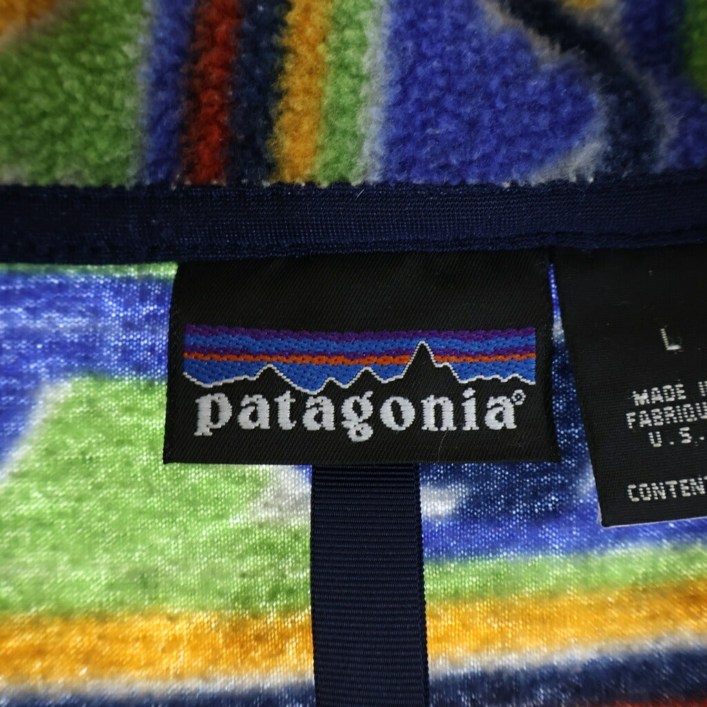 PATAGONIA(パタゴニア) 99AW SACAJAWEA SYNCHILLA PULLOVER サカジャウィア シンチラ 総柄 ハーフジップ プルオーバーフリースジャケット マルチカラー 25235