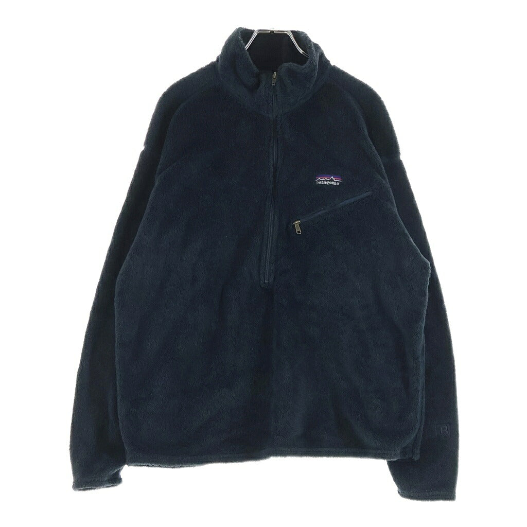 PATAGONIA(パタゴニア) 01AW R2 SIMPLE PULLOVER ハーフジップ プルオーバーフリースジャケット グレー 25195