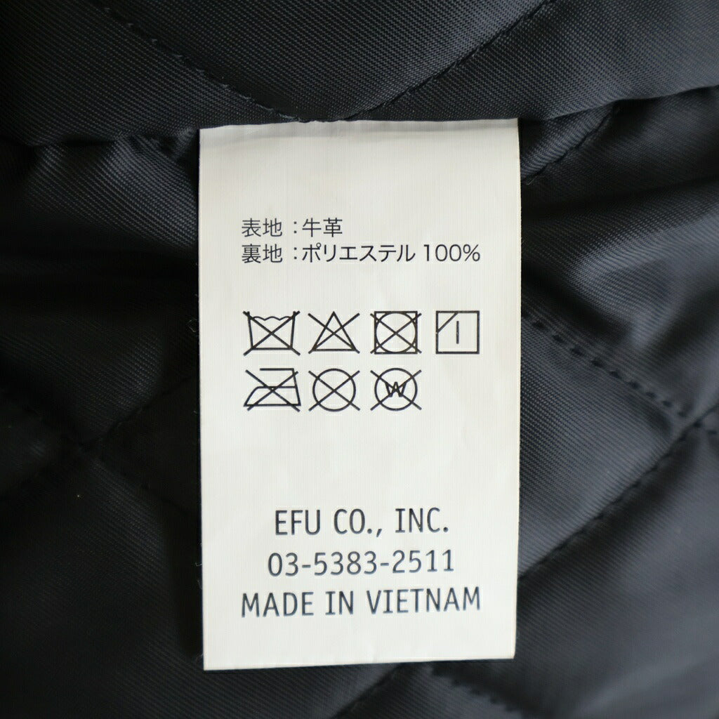 TEDMAN TED COMPANY(テッドマン テッドカンパニー) DEVIL M.C デビル 両面ワッペン カウレザー シングルライダースジャケット ブラック TDRJ-12000
