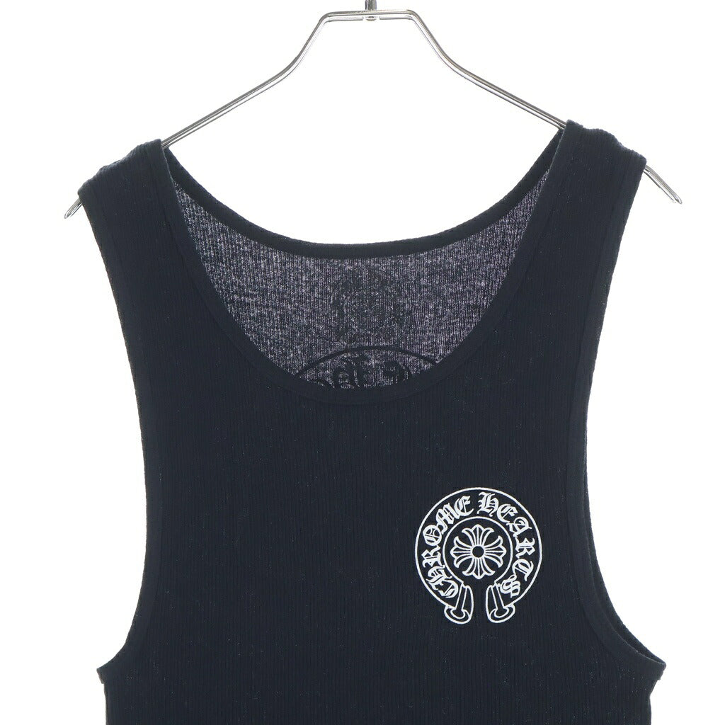 CHROME HEARTS(クロムハーツ) Horseshoe Logo Tank Top ホースシュー プリントタンクトップ ブラック