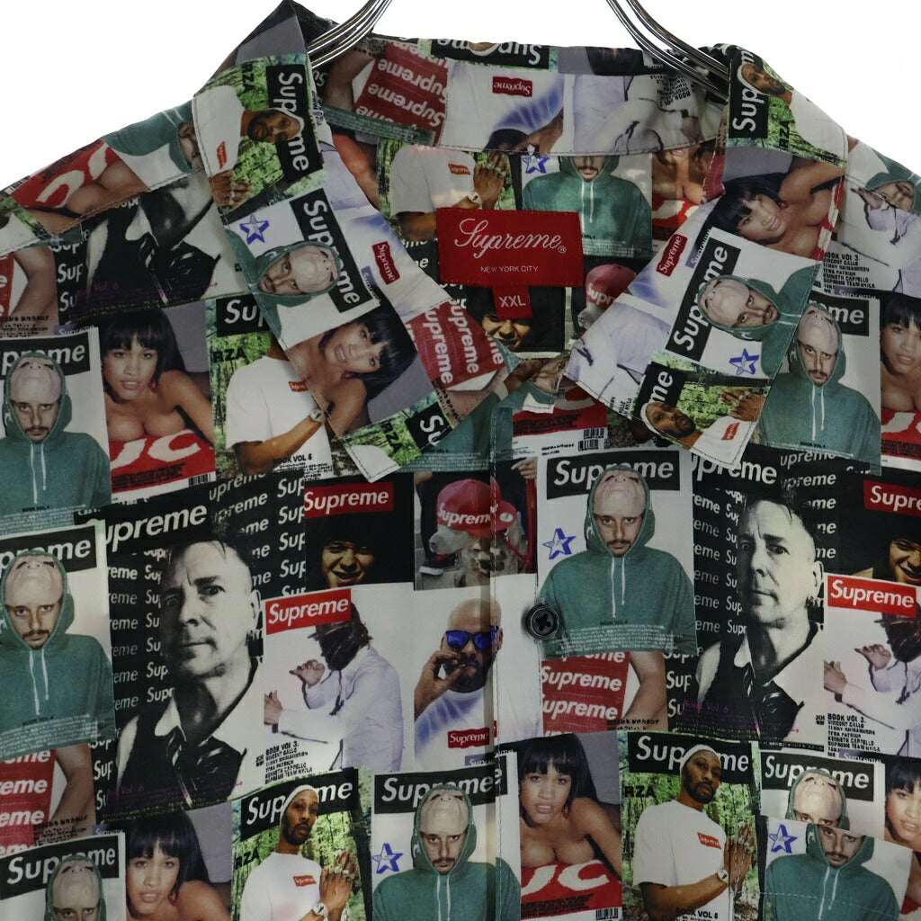 SUPREME(シュプリーム) 23SS Magazine S/S Shirt マガジン 総柄プリント 半袖レーヨンシャツ マルチカラー