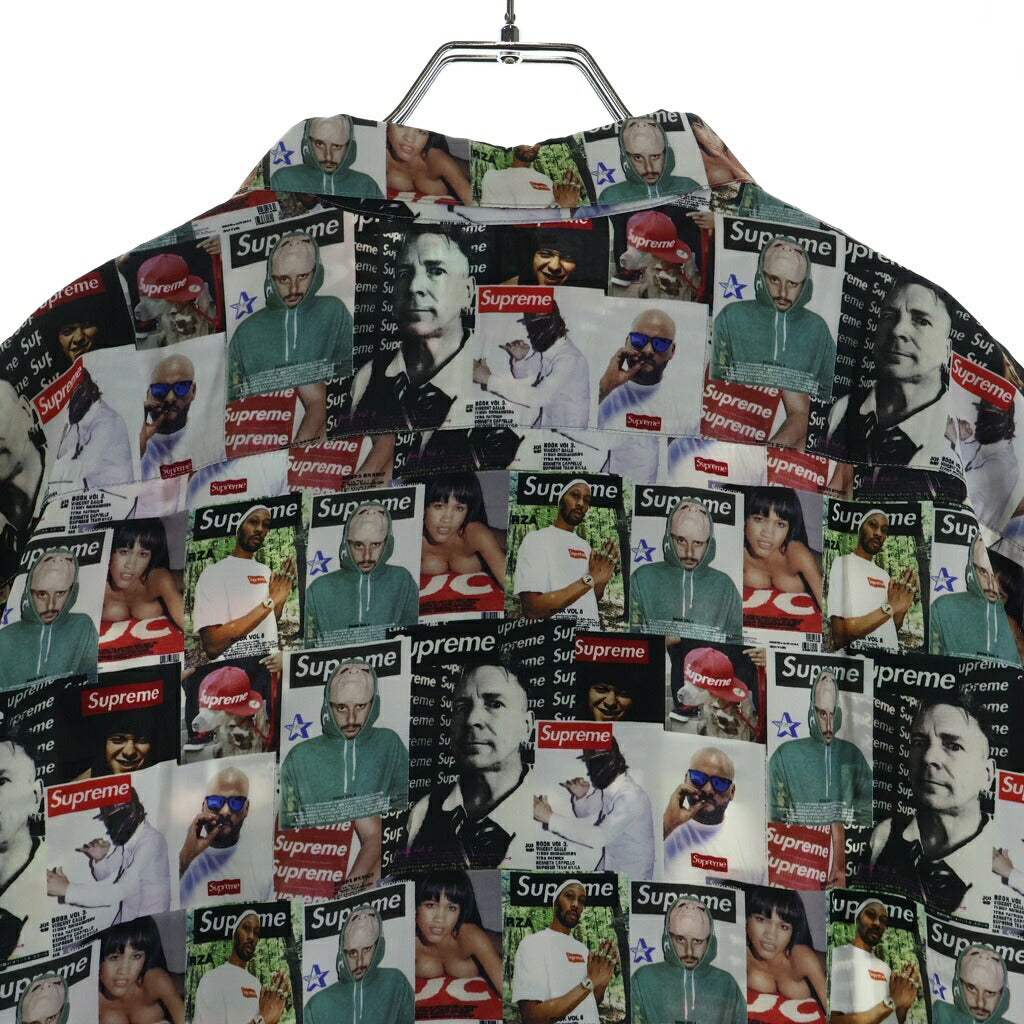 SUPREME(シュプリーム) 23SS Magazine S/S Shirt マガジン 総柄プリント 半袖レーヨンシャツ マルチカラー