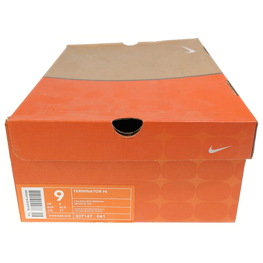 NIKE(ナイキ) 【観賞用 2003年製】 TERMINATOR HIGH GEORGETOWN ターミネーター ジョージタウン ハイカットスニーカー グレー/ネイビー US9/27cm 307147-041