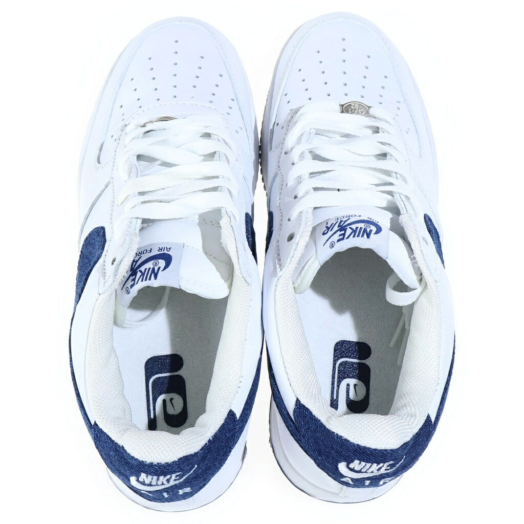NIKE(ナイキ) 【観賞用 2002年製】 AIR FORCE 1 LOW DENIM エアフォース1 デニム ローカットスニーカー ホワイト/ネイビー US9/27cm 624040-119 624040-143