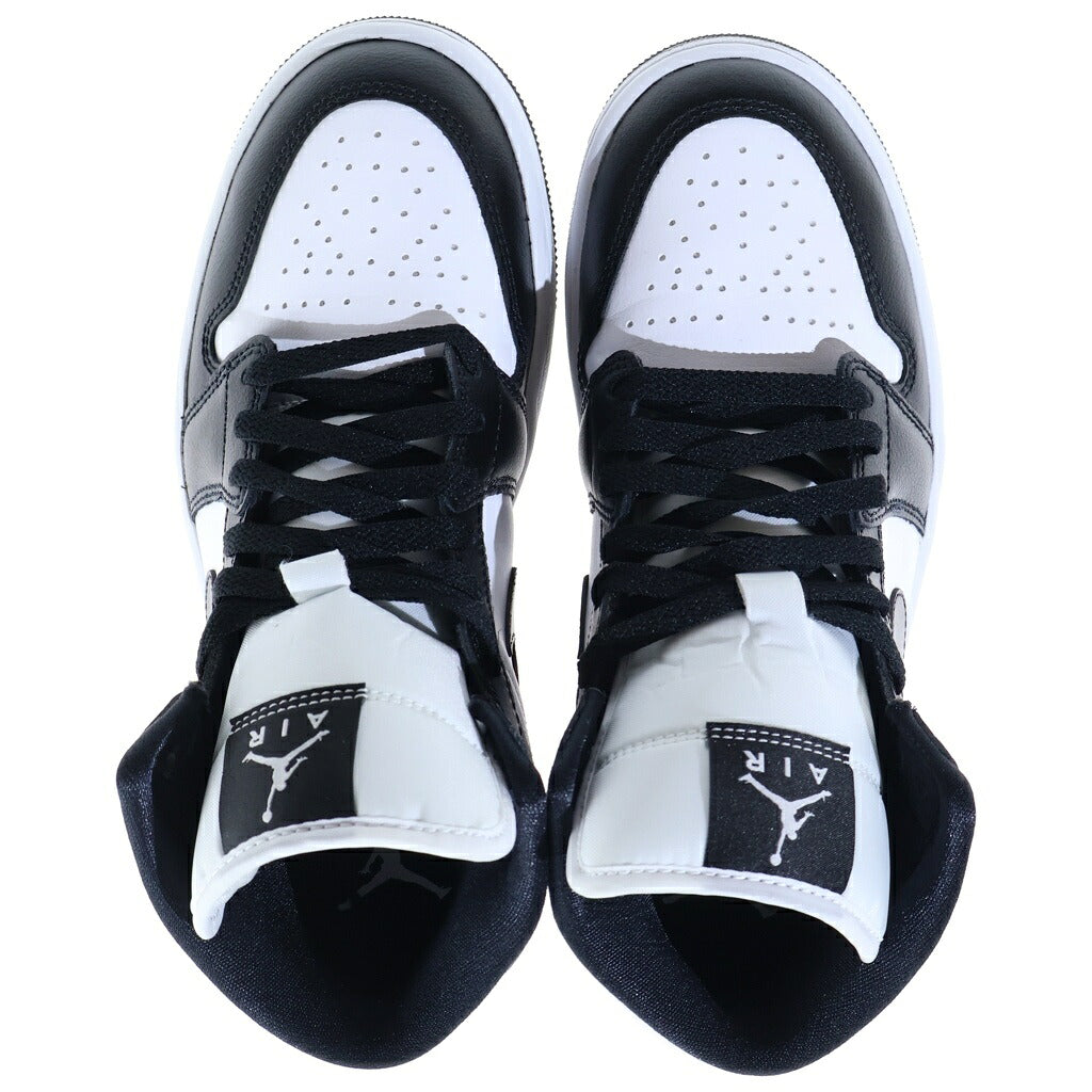NIKE(ナイキ) WMNS AIR JORDAN MID ウィメンズ エアジョーダン 1 ミッドカットスニーカー ブラック/ホワイト US8/25cm DV0991-100