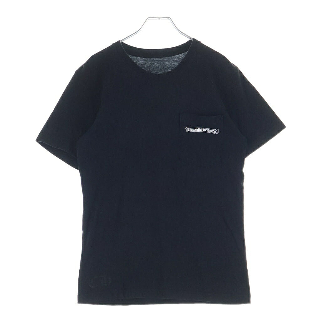 CHROME HEARTS(クロムハーツ) BACK ARCH LOGO SCROLL RABEL USA PRINT TEE バックアーチロゴ スクロールラベル プリント 半袖Tシャツ カットソー ブラック
