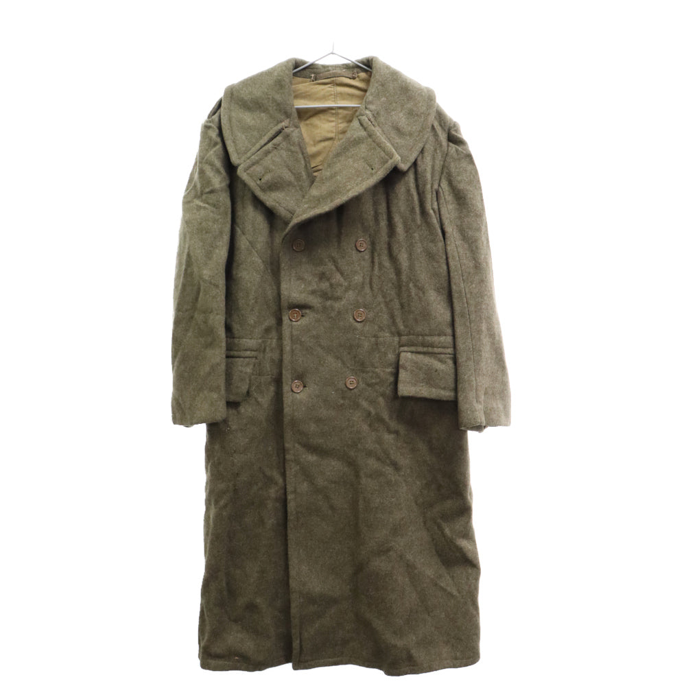 VINTAGE(ヴィンテージ) 50s VINTAGE ギリシャ軍 メルトン ウールダブルコート ビンテージ カーキ