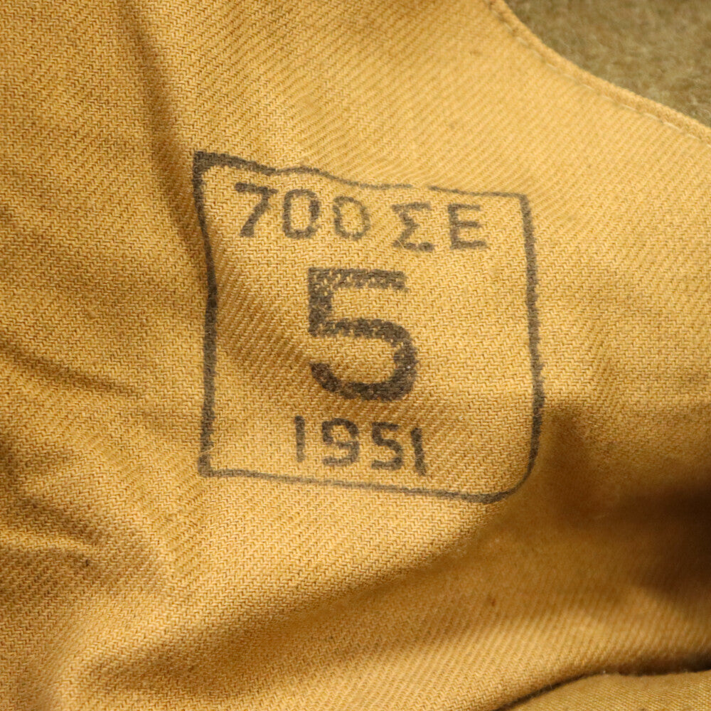 VINTAGE(ヴィンテージ) 50s ギリシャ軍 メルトン ウールダブルコート ビンテージ カーキ