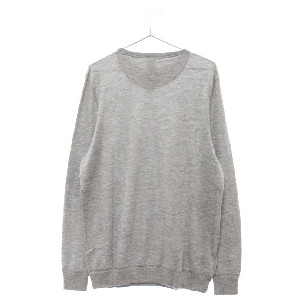CHROME HEARTS(クロムハーツ) CHプラスパッチカシミヤニット クルーネック長袖セーター グレー