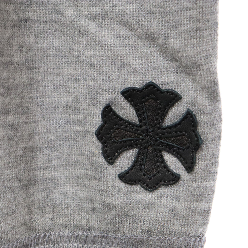CHROME HEARTS(クロムハーツ) CHプラスパッチカシミヤニット クルーネック長袖セーター グレー